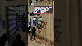 Direct action network Shut The System co-ordinated actions in at least eight countries.