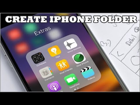 How To Create Folders On IPhone - YouTube