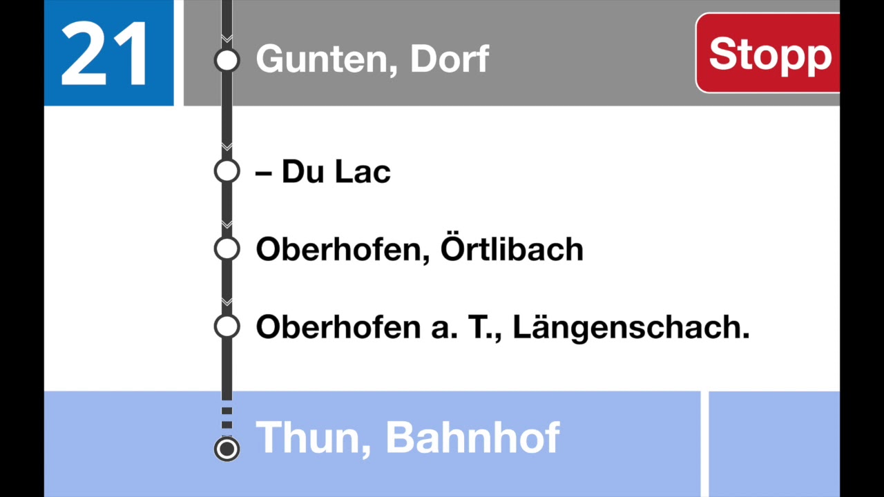 STI Ansagen - 21 - Interlaken Ost, Bahnhof–Thun, Bahnhof