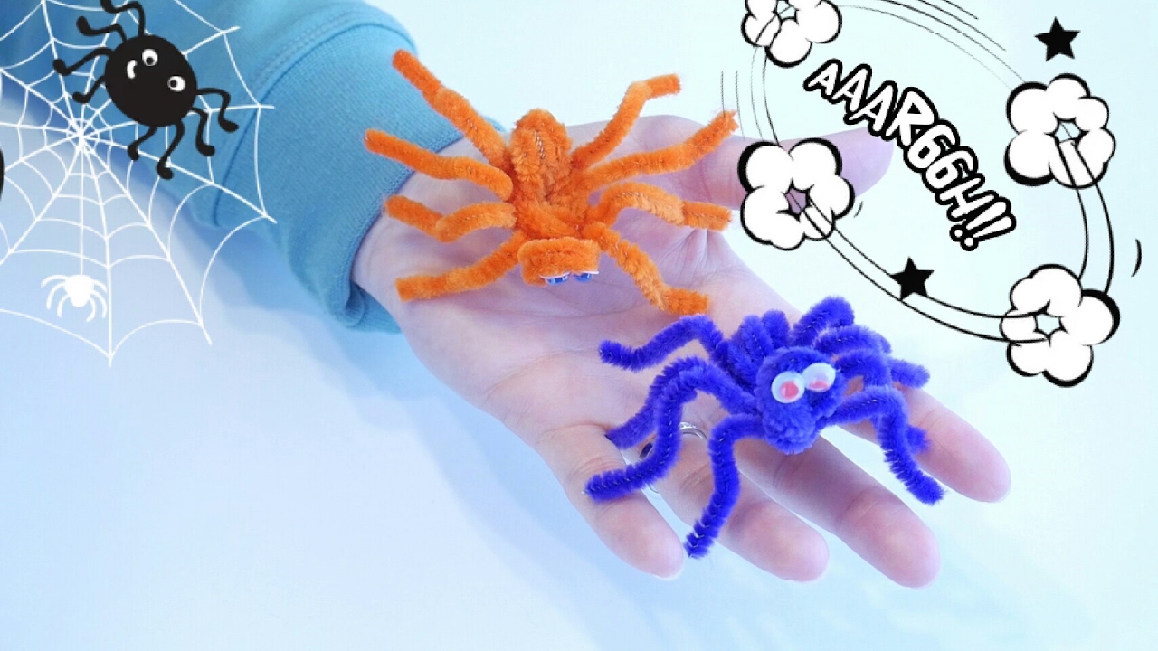 How to make easy pipe cleaner spiders - Hope Blog