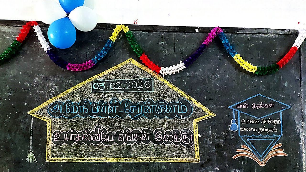 உயர்கல்வியே எங்கள் இலக்கு - அரசு மேல்நிலைப் பள்ளி,சேரன்குளம் 