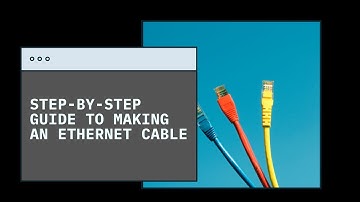 How to Make Your Own Ethernet Cable (CAT 6 RJ45)