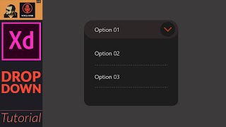 How to Create a Drop down Menu Component in Adobe XD | Tutorial