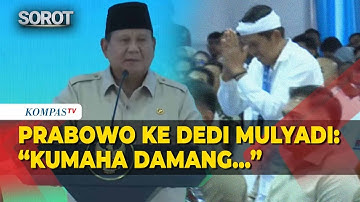 Riuh! Presiden Prabowo Sapa Dedi Mulyadi Pakai Bahasa Sunda saat Akad Massal KPR Subsidi di Bogor