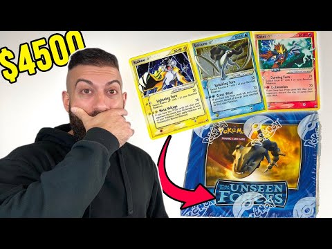 *LEGENDARY BEASTS POKEMON CARDS OPENING!* Entire Vintage EX Unseen Forces Booster Box! ($4,500)