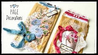 Page Decorating Made Easy - Junk Journal Ephemera - Tutorial