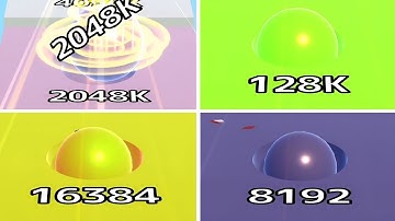 Ball Run Infinity 🎯 2048K 128K 16384 8192 - Best Mobile Gameplay Android iOS