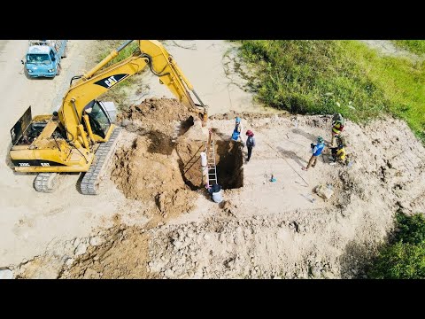 Surveys use drones for visiting sites work #testing #drone #survey #escavator #construction #work