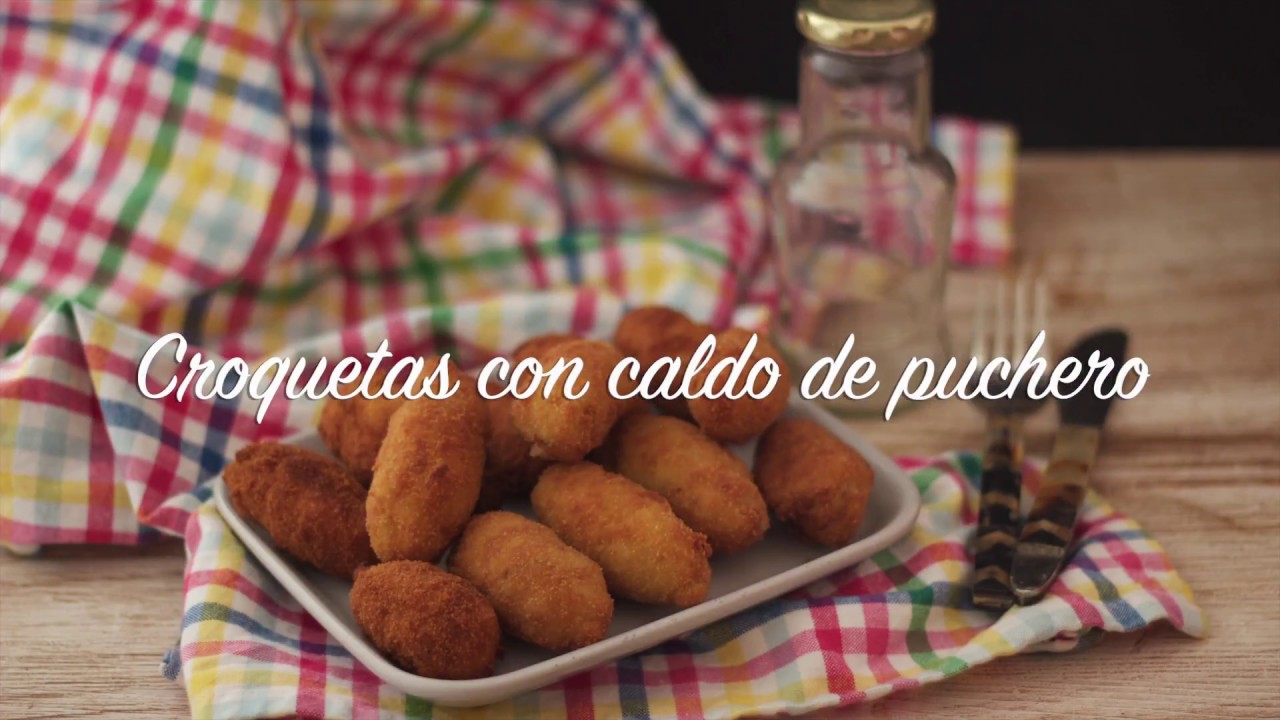 Croquetas Con Caldo De Puchero Youtube 
