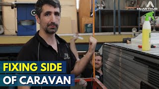 Repairing the Side of Coromal Caravan: Extrusion & Silicon Fix