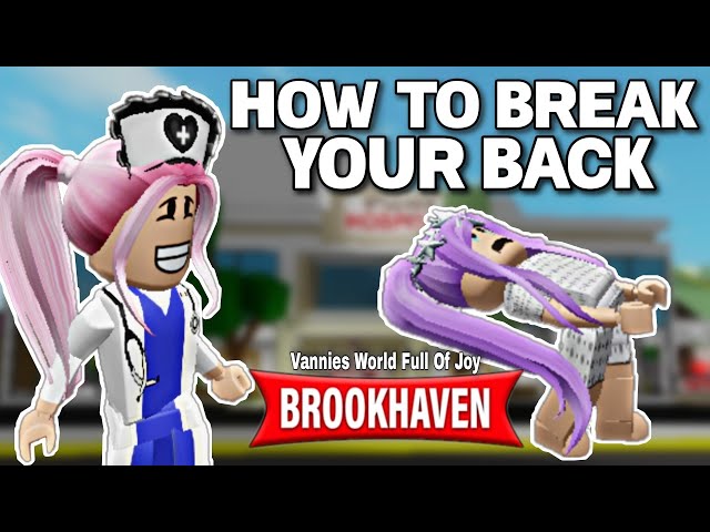 HACK) HOW TO BREAK YOUR BONES IN BROOKHAVEN (ROBLOX BROOKHAVEN RP) 