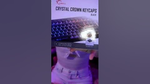 Unboxing Crystal Crown Keycaps w/ Queen Daesta #Shorts