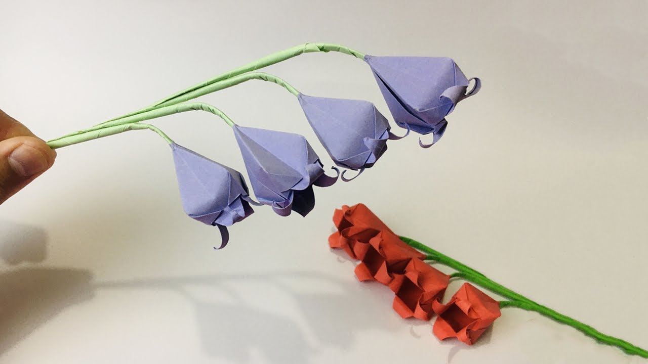 Origami Flowers How to Make a Paper Bellflower Campanula Paper