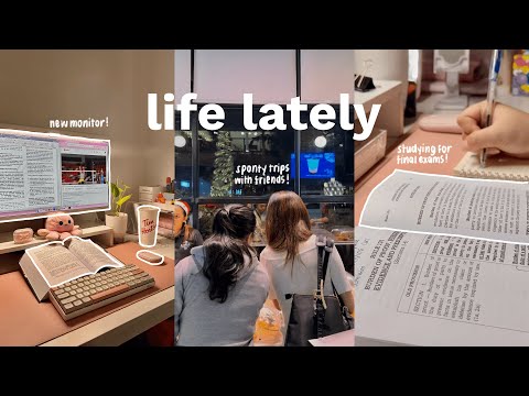 life lately (new desk setup, studying, coffee run) ⚖️ law school diaries