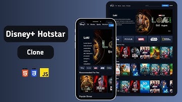 Building a Disney+ Hotstar Clone from Scratch using HTML, CSS, and JS