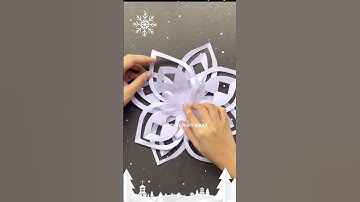 DIY Christmas decoration ideas / 3D paper snowflake #christmas #diy #papercraft
