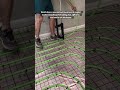 Efficient Radiant Heating Tubing Installation with Foam Board Stapler