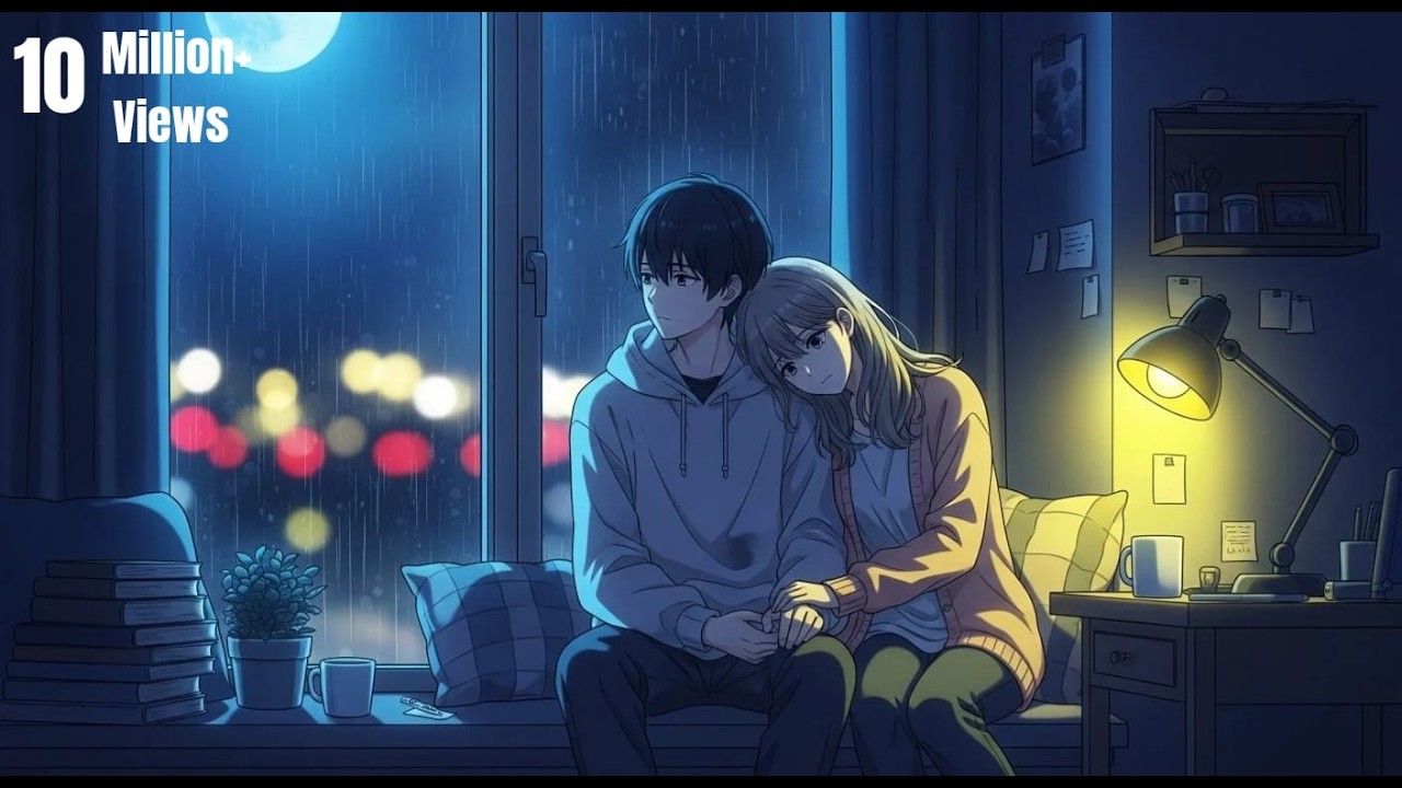 Romantic Hindi Lo-Fi Songs 🌙 Rainy Night Love Vibes | Relaxing Study & Sleep Music