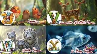 ABC Wild Animals song | Learn Alphabets | English and Animals for Kids | Alphabets Kids Song