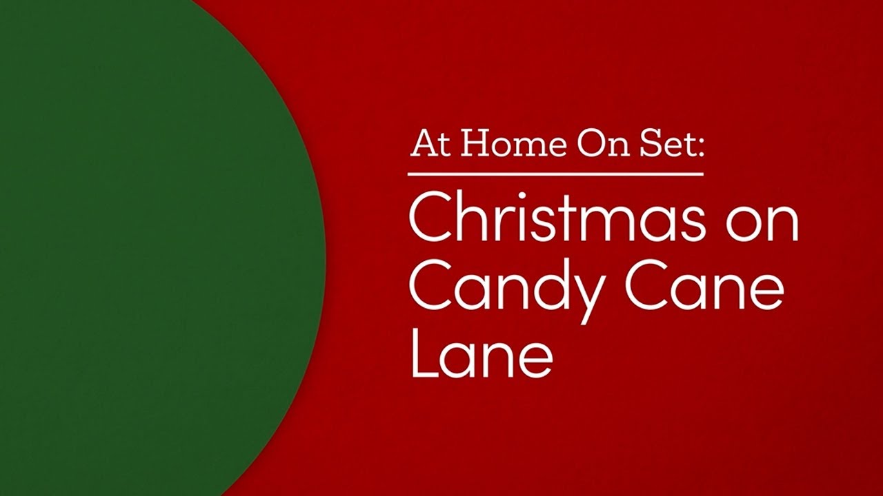 Christmas on Candy Cane Lane At Home On Set Great American Family