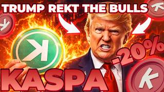 Did Donald Trump Just DUMP Kaspa?! 😳 Why Kaspa Suddenly Dropped… (Shocking Reason)!