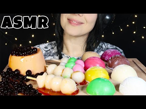 UZAK DOĞU TATLILARI ASMR | Mochi, Dango, Tapyoka İncili Sütlü Çay Puding | Asmr Türkçe Mukbang