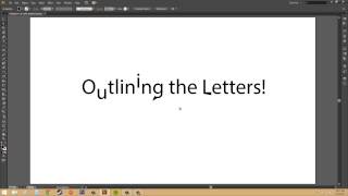 Adobe Illustrator CS6 for Beginners - Tutorial 72 - Creating Outlines Around Text