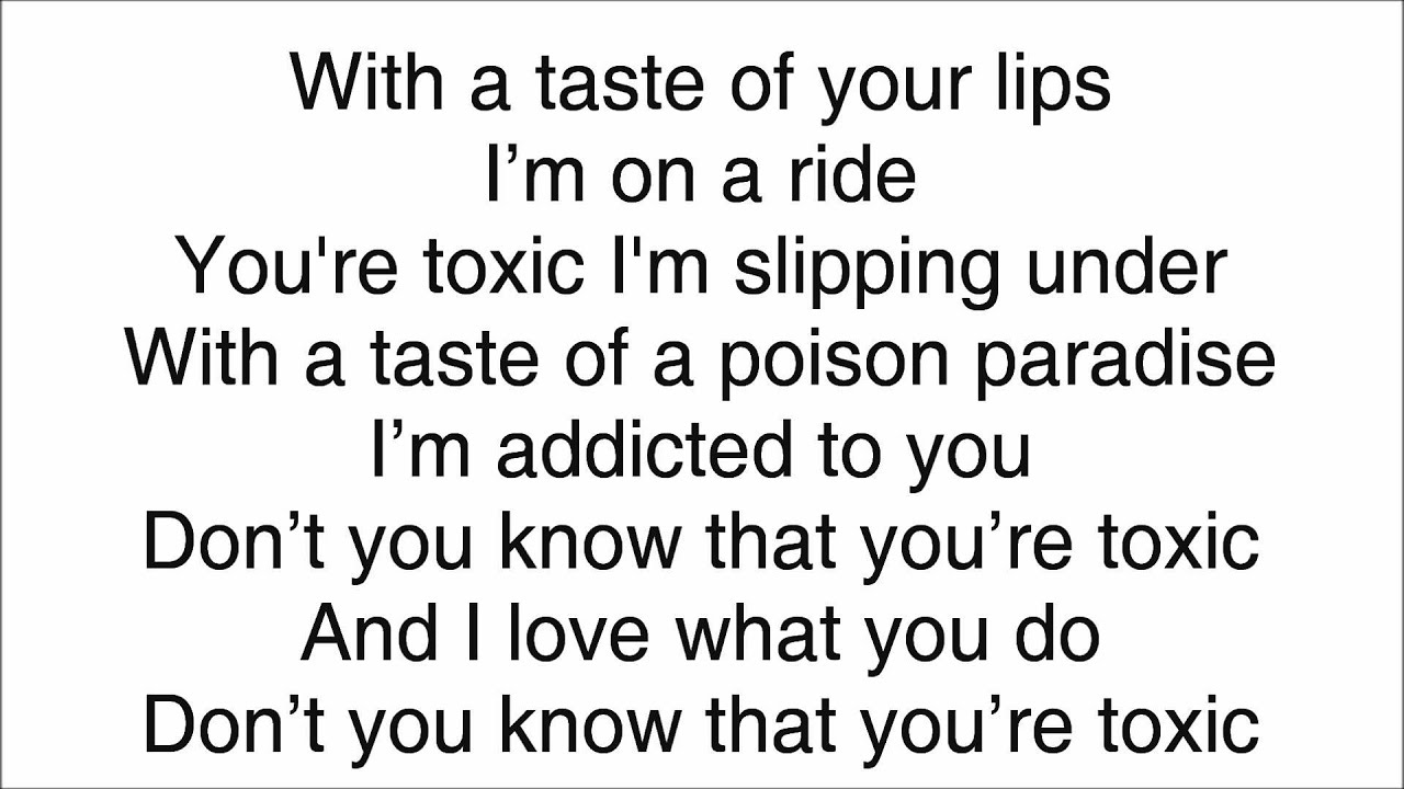 Bradley Spears - Toxic