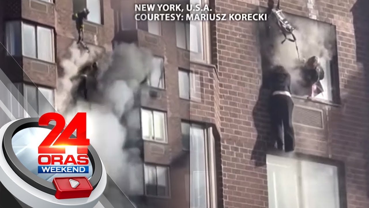 'Di bababa sa 38 sugatan sa sunog sa apartment building; Babaeng lumambitin sa... | 24 Oras Weekend