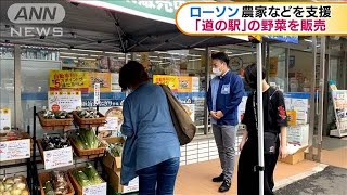 ローソン　「道の駅」の野菜を販売　農家などを支援(20/05/05)