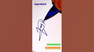JaiPrakash #signature #handwriting #calligraphy #shorts