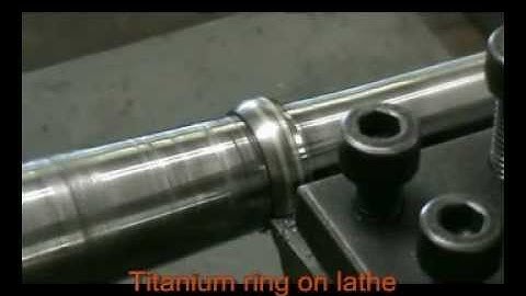 Making a titanium ring on a lathe