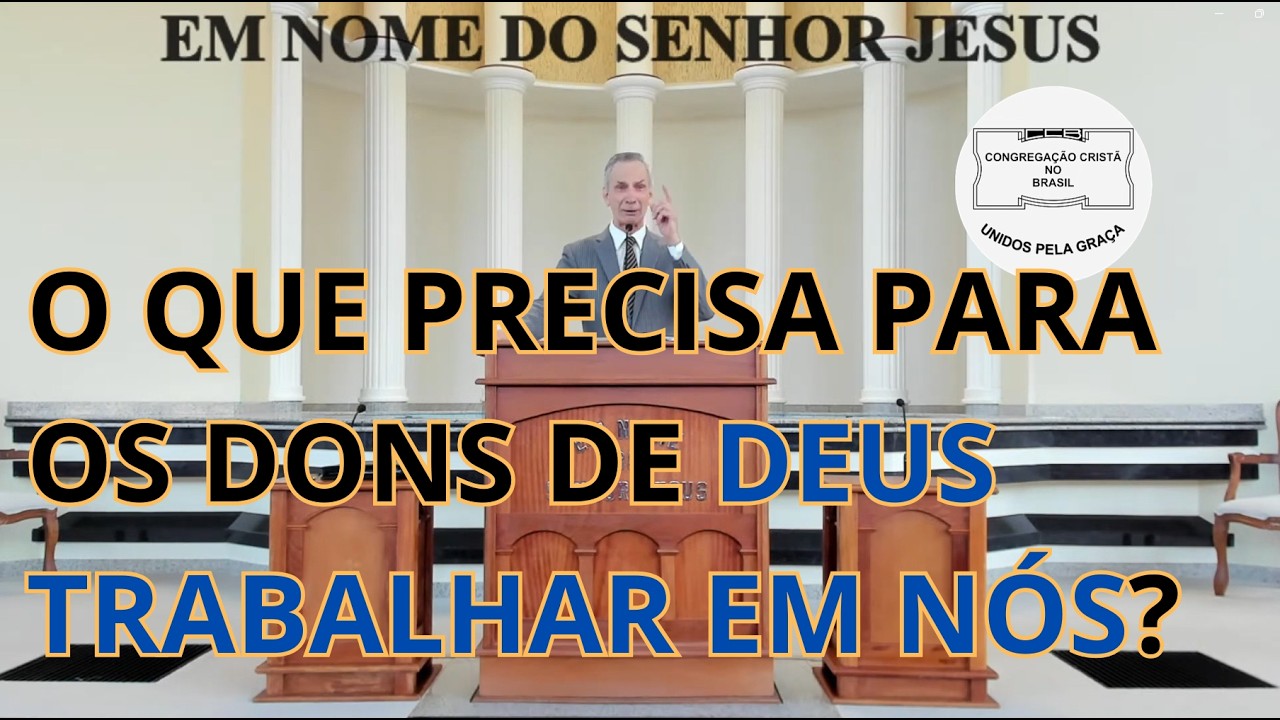 Você não é menos e nem menor - Deus Não erra com Você | I Coríntios 12 | CCB | #ccb