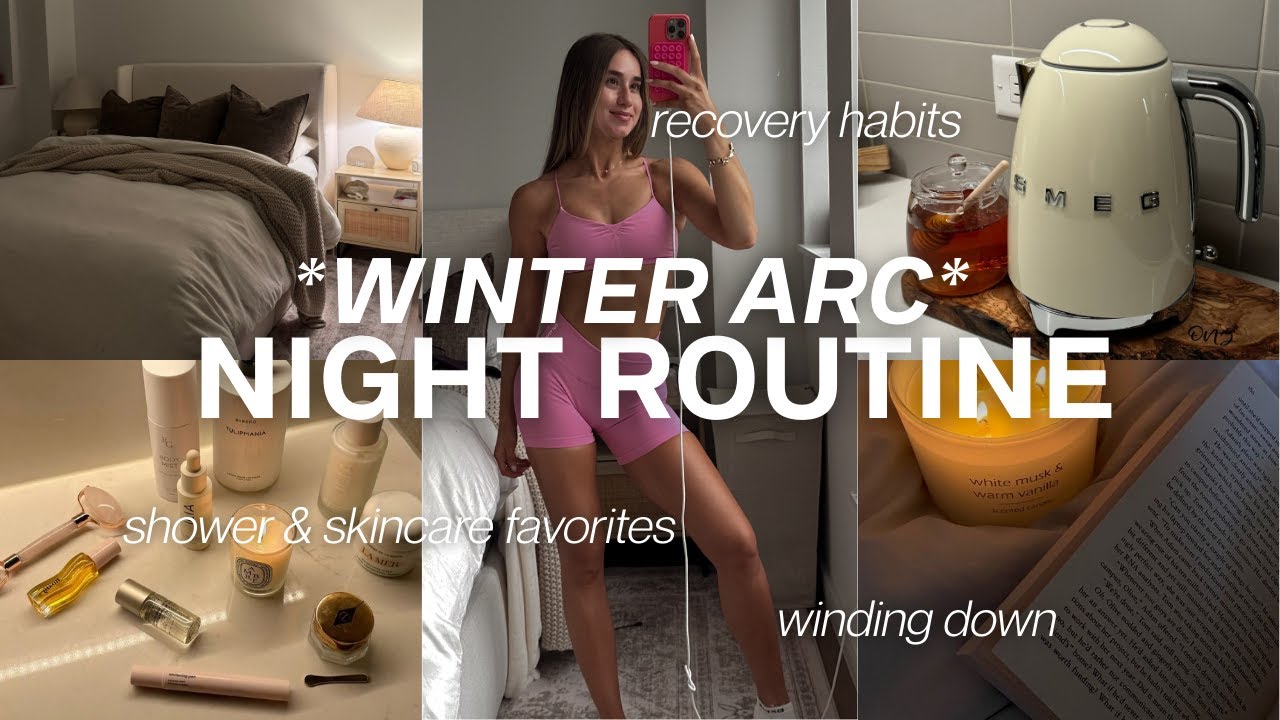 *зимняя арка* НОЧНАЯ РИТУАЛИЗАЦИЯ | отдых, душ и любимые средства по уходу за кожей, а также прив...