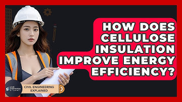 How Does Cellulose Insulation Improve Energy Efficiency? - Civil Engineering Explained