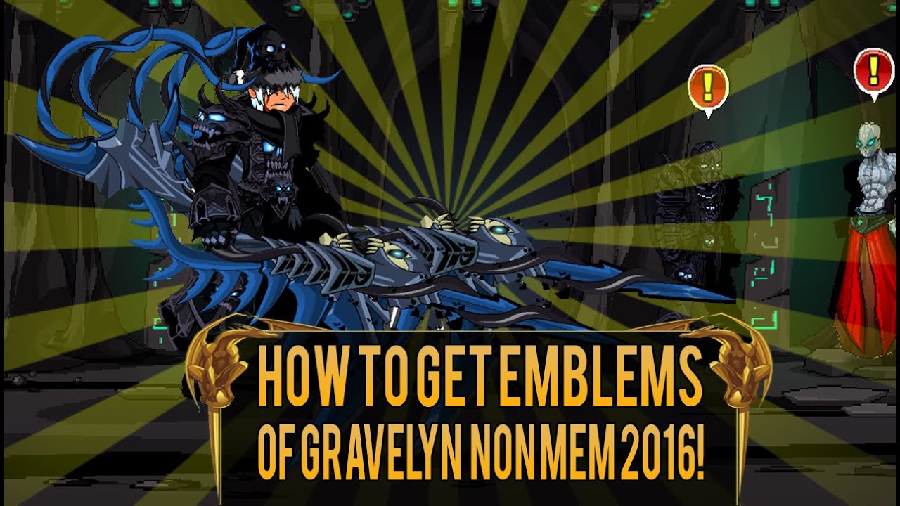 AQW How To Get Emblems Of Gravelyn NoN MeM 2016!