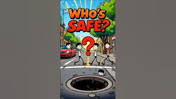 Can YOU spot the safest person in this picture before the timer runs out?  #riddlechallenge