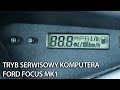 Menu serwisowe i ukryte ustawienia - komputer pokładowy Ford Focus MK1 (trip średnie spalanie)