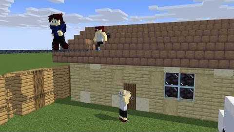 Сбежал через крышу от злых родителей | Minecraft Schoolboy runway