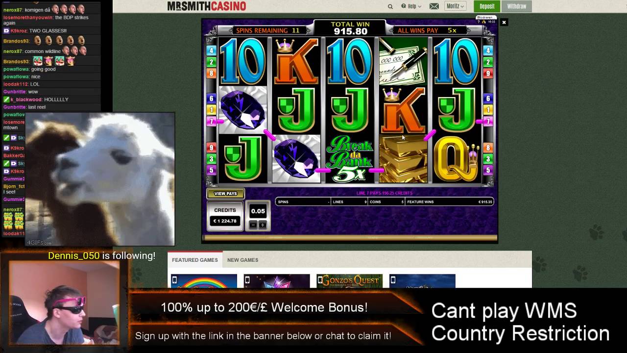 Break da Bank Again - MASSIVE Win !