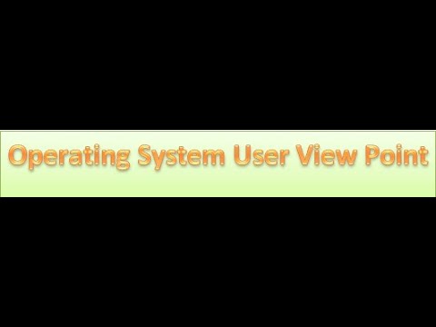 Operating System User View Point - YouTube