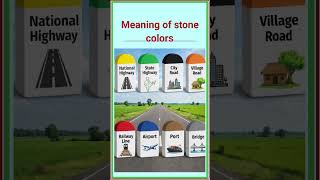 Meaning of Road stone color, Grow Education, #ytshorts #viral .