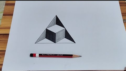3D Trick Art on Paper Easy || Optical illusion Cube Step By Step #art