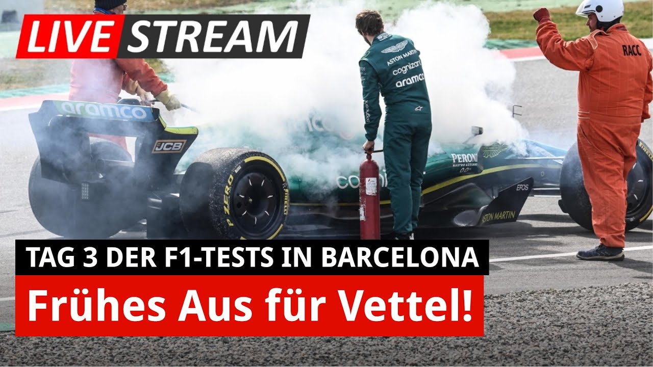 F1-Test Barcelona Kein gutes Ende für Vettel! Highlights Tag 3