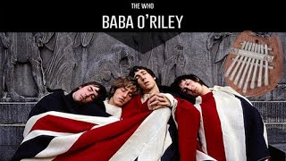 The Who - Baba ORiley - 8 key kalimba /TABS in description
