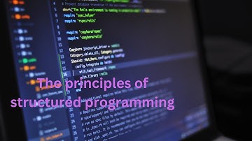 The principles of structured programming