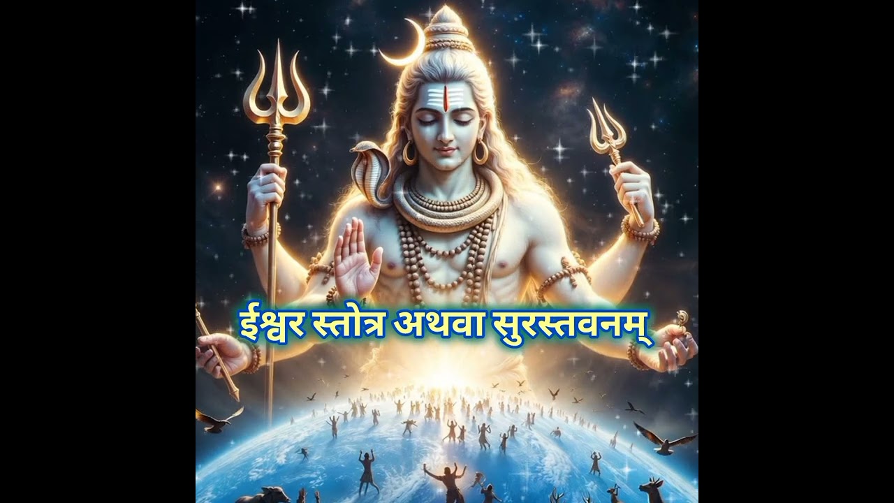#ईश्वर स्तोत्र अथवा सुरस्तवनम्/भगवान भोलेनाथ जी का अद्धभूत मंत्र/🔱🌙🌿🕉️🌼
