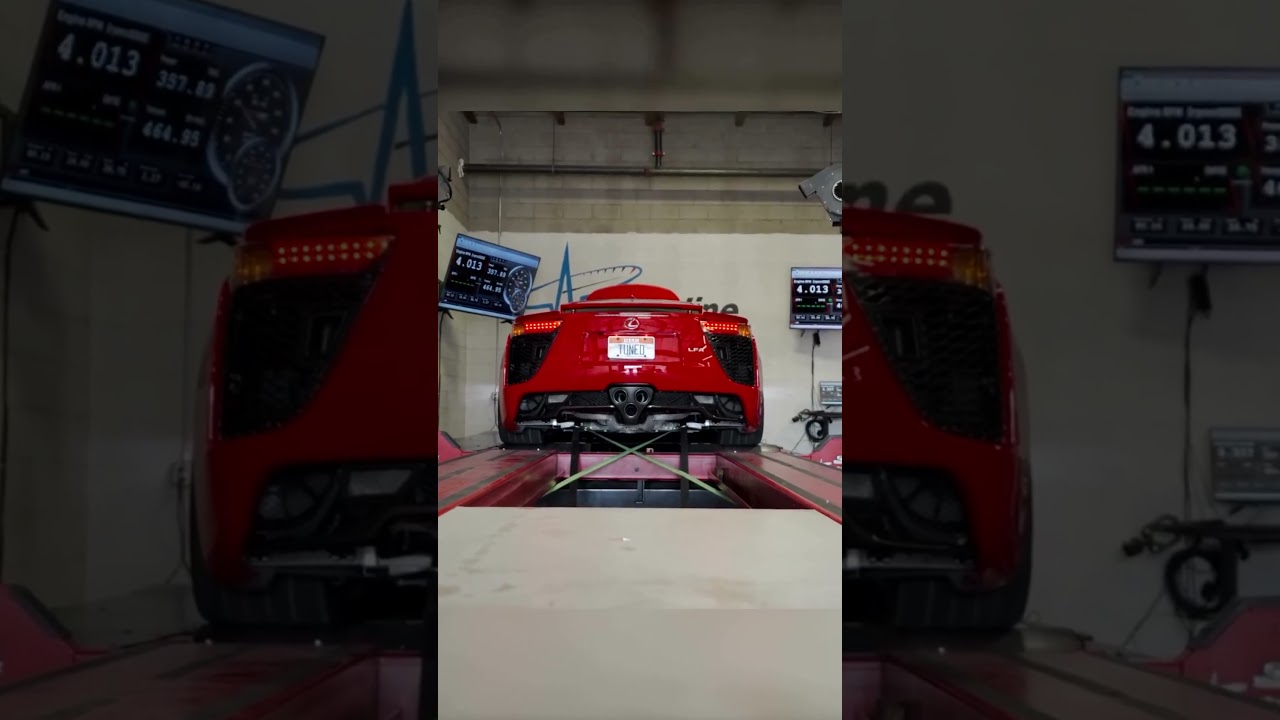 Lexus LFA Runs Through Gears On A Dyno