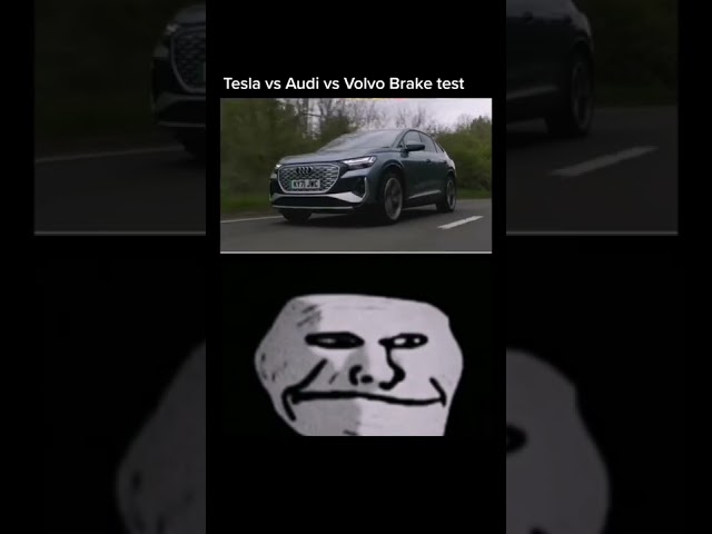 Tesla VS Volvo VS Audi | Brake test class=