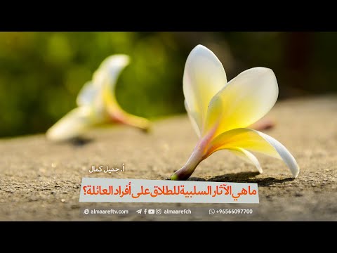 ما هي الآثار السلبية للطلاق على أفراد العائلة أ جميل كمال